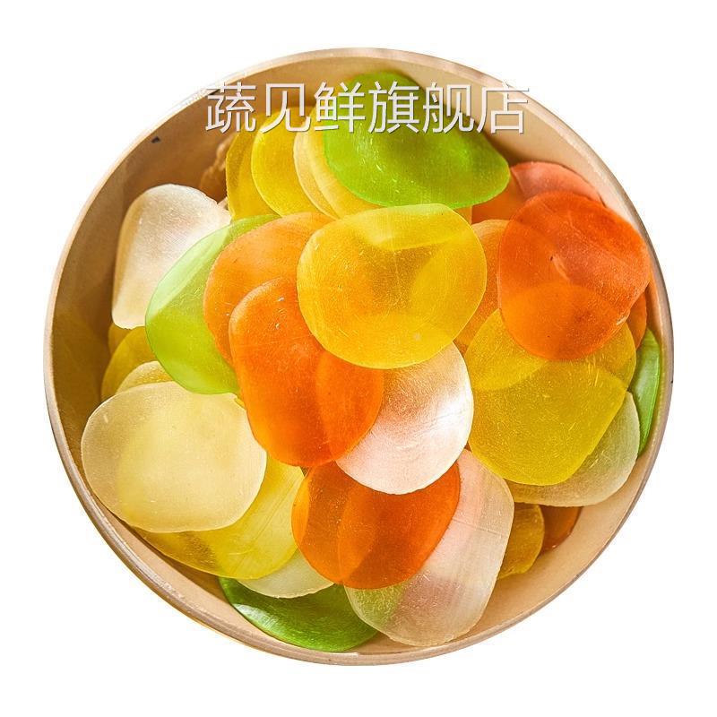 大连富鲜岛老牌子鲜虾片自己炸龙虾片特级彩色网红七彩零食需油炸
