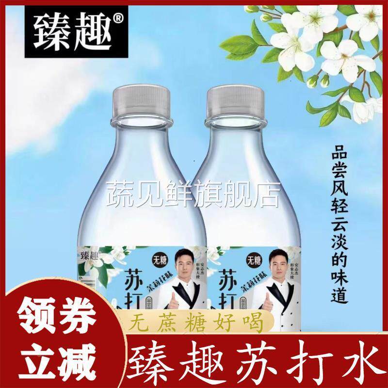 臻趣苏打水375ml*24瓶箱装中高端无糖饮料明星代言多种口味
