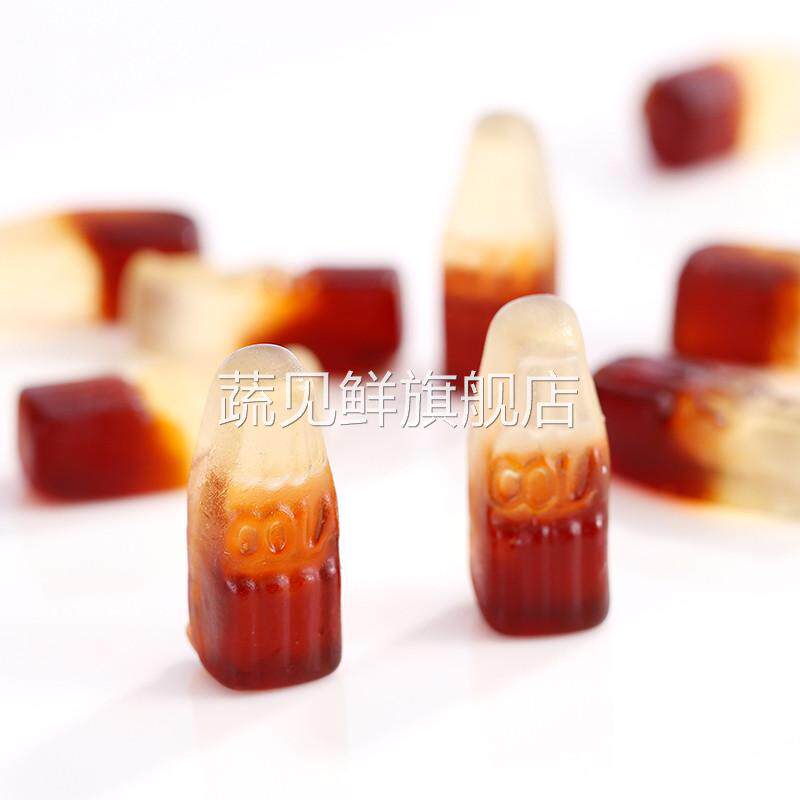 奖励qq糖20g40包可乐旺仔蜜桃味橡皮软糖儿童汽水休闲零食喜糖果