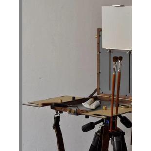 新V2S多功能便携式 艺术水彩粉末燃料箱木制折叠板框架初学者画架