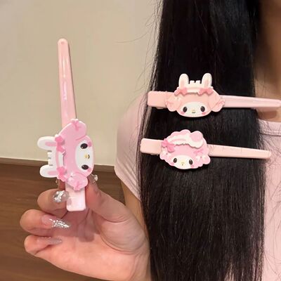 卡通可爱三丽鸥美乐蒂发夹2025新款少女发卡侧边刘海夹子头饰发饰
