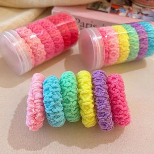 网红加厚高弹力不勒头绳糖果色加粗可爱扎丸子头发圈橡皮筋女韩系