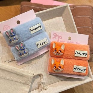 疯狂动物城尼克朱迪少女学生可爱少女心碎发刘海bb夹发卡卡通发夹