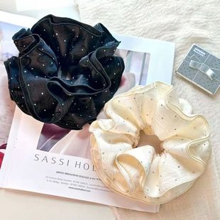 满天星发绳新款 水钻大肠发圈气质头饰头绳马尾ins高级皮筋发饰