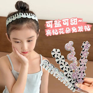 儿童发贴新款 刘海碎发神器女童魔术贴发带小女孩粘头发箍可爱发饰