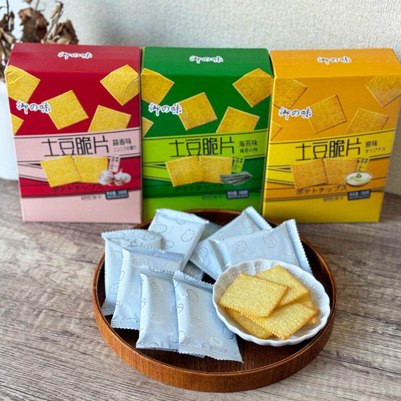 御之味土豆脆片100g原味海苔味蒜香味薄脆马铃薯追剧解馋零食