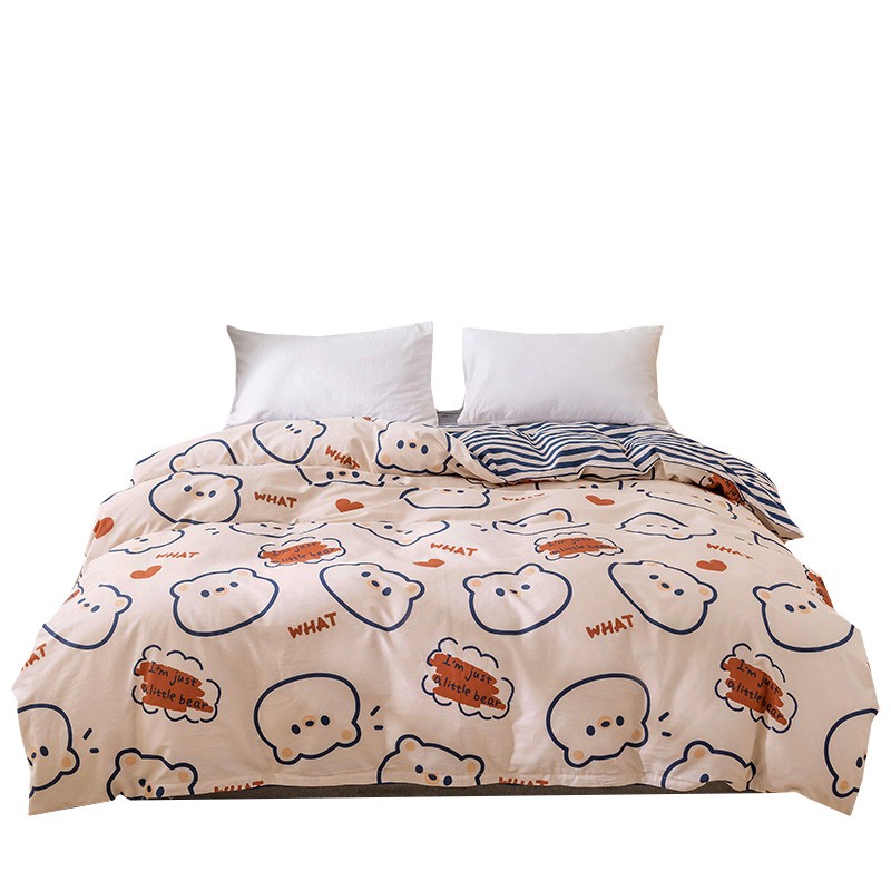 全棉被套卡通学生被罩152x218cm/1.52x2.18米M单人被单单件布