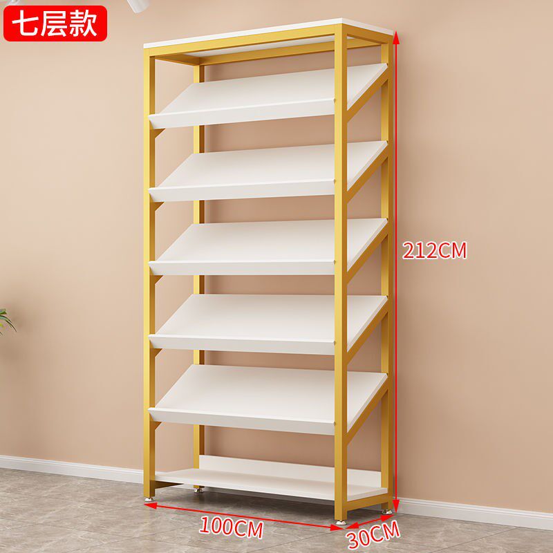 鞋店展示架实体店货架商场童鞋拖鞋多层商业斜面置物架货架鞋架子