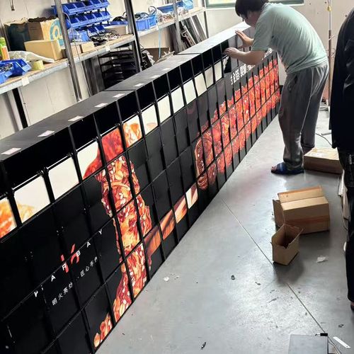 翻牌墙机械动态翻页广告招牌面包店奶茶店门头墙面海报翻页菜单