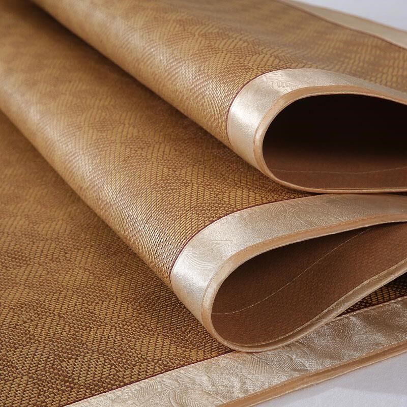 凉席1.8双人床可折叠三件套藤席1.5米1.2单人宿舍学生0.9草席子