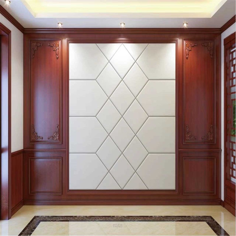 0A实木护墙板新中式烤漆电视背景墙装饰板客厅室内沙发床头集成墙