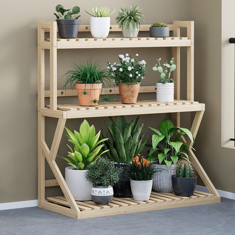 花架子实木质多层简约室内阳台客厅多肉落地式防腐置物架2025新款,住宅家具,花架/花几,淘宝优惠券,粉丝福利购,淘宝优惠卷