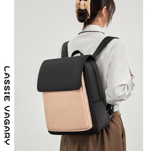 高级感小众男女双肩包商务通勤电脑背包设计感男士大容量学生书包