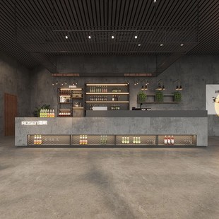 定制工业风餐饮店吧台收银台酒吧奶茶专用台球厅酒店民宿前台接待