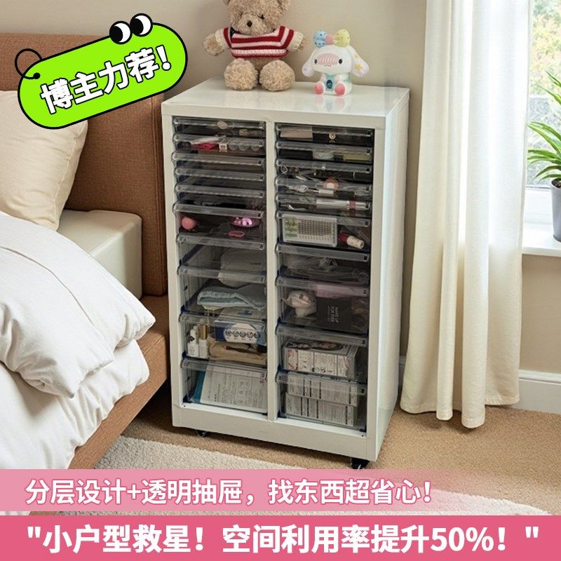 夹缝抽屉式收纳柜捏捏毛线首饰吧唧美甲化妆品零食多层飘窗收纳柜,收纳整理,收纳柜,淘宝优惠券,粉丝福利购,淘宝优惠卷