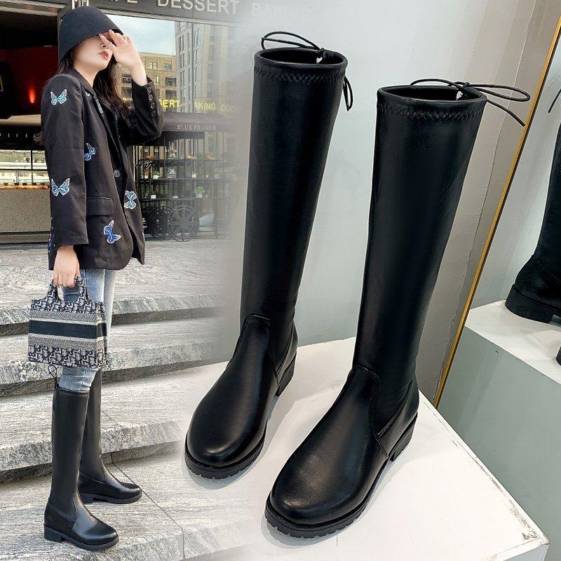 长筒靴女过膝大码粗腿长靴胖mm胖腿不掉筒女靴子加肥胖妹妹40一43,女鞋,马丁靴,淘宝优惠券,粉丝福利购,淘宝优惠卷
