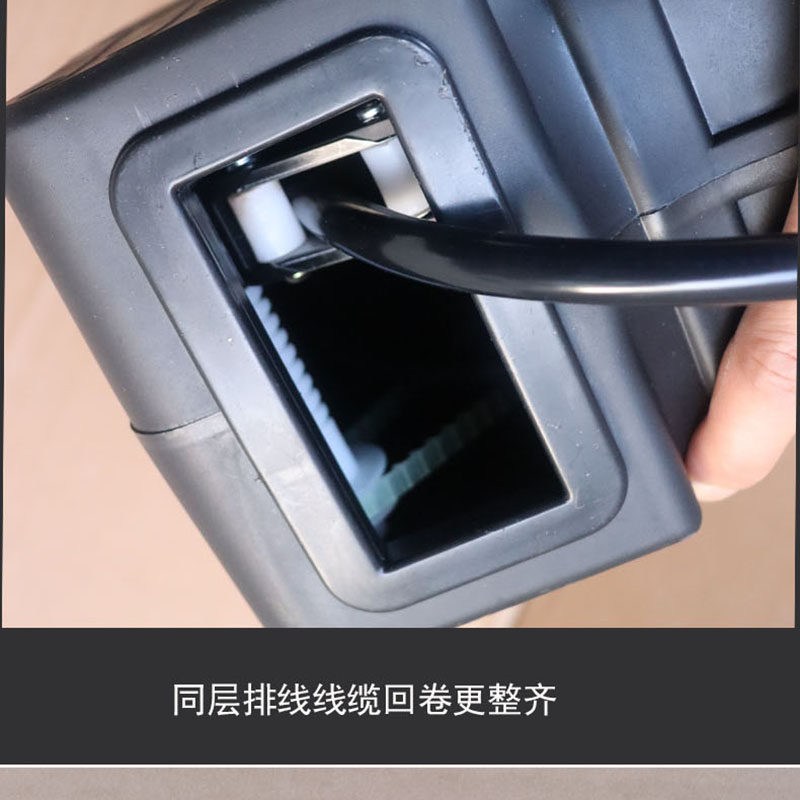 电鼓卷线器自动伸缩卷管器铜芯线悬挂式卷盘器回卷电缆收线器15米