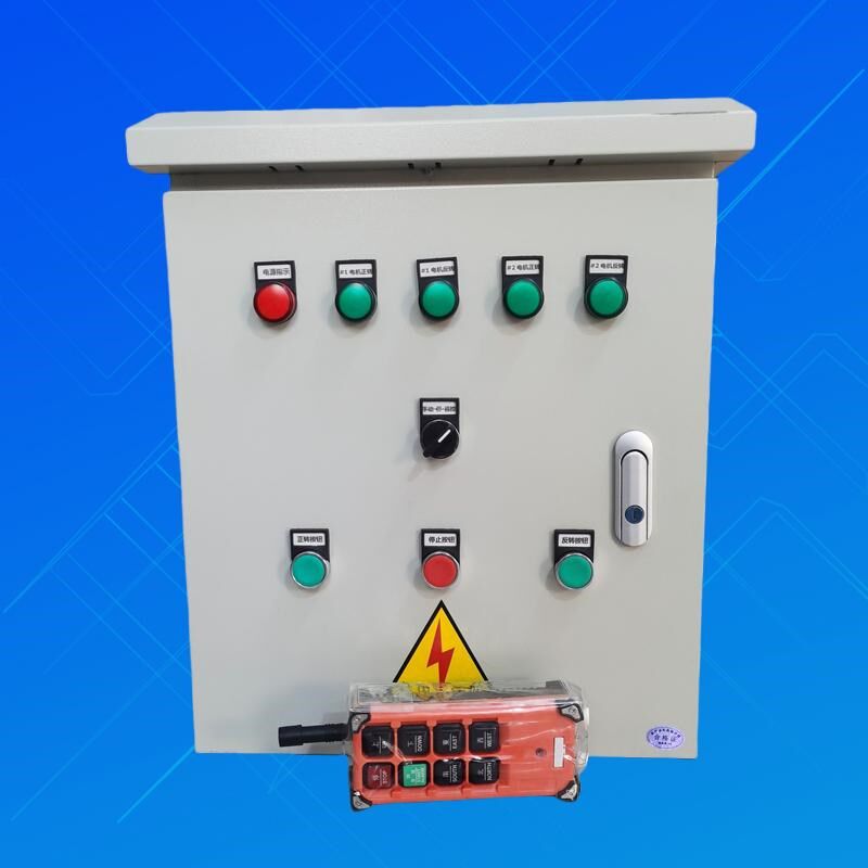 定做单相220V搅拌电机卷扬机正反转控制器配电箱遥控倒顺开关柜