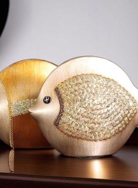 现代欧式轻奢高档陶瓷摆件客厅玄关鱼摆件装饰品酒柜中式艺术家居