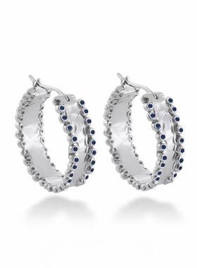 原创设计圆环耳环高级感轻奢复古精致气质时尚耳饰