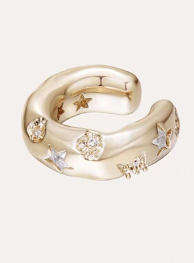 星辰系列金银色满天星星耳夹百搭精致个性耳骨夹无耳洞氛围耳饰