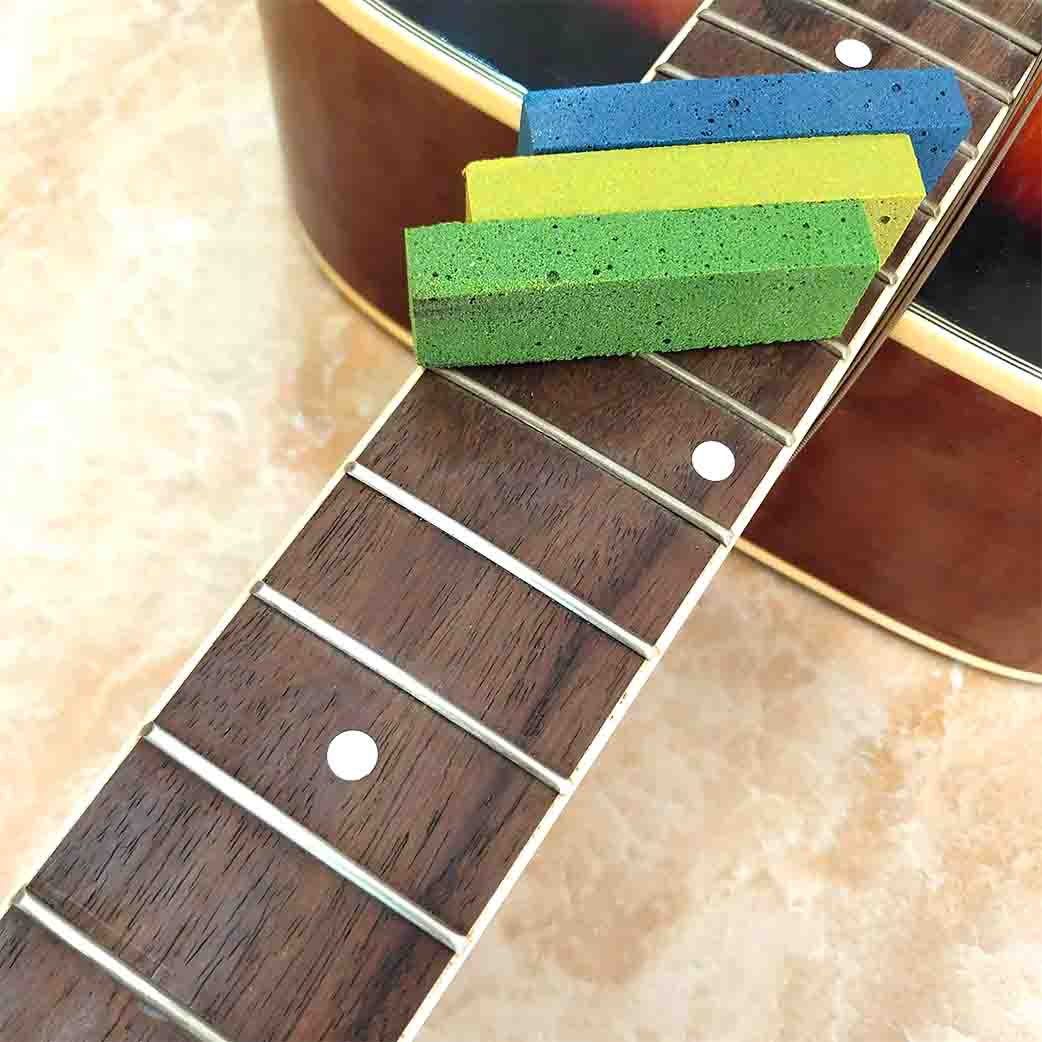 民谣电木吉他Baroque品丝打磨抛光橡皮品丝线更换工具高密度耐磨