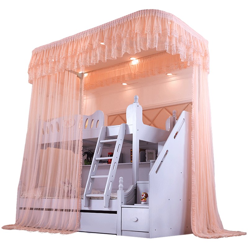 升降导轨蚊帐儿童上下床高低子母床双层床落地轨道伸缩支架1.21.5