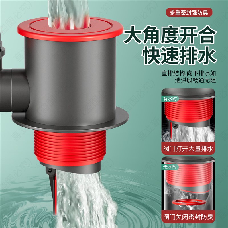 厨房下水管三通分流器洗菜盆池水槽排水管道三头通防臭神器配件