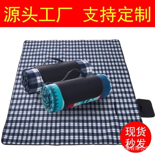 现货户外新款绒面野餐垫加厚防潮垫防水垫厂家