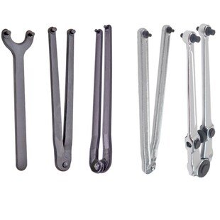 天达新工供应圆螺母双销双爪钩型扳手可调双销螺母扳手