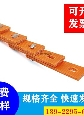 聚氨酯橙色有钉活络带Z12A15 B18 C24mm定制活络三角带可拆传动带