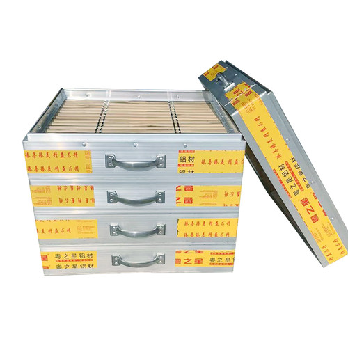 蒸屉蒸笼正方形竹制商用铝合金方笼加高多层四方老式大尺寸木蒸笼