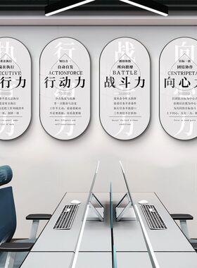 办公室装饰画企业文化墙走廊公司励志挂画工厂车间U会议室标语定