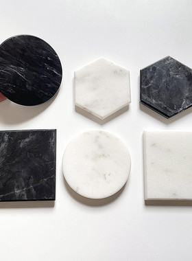 侘寂风高级感摄影道具天然石材黄洞石杯垫香氛香薰蜡烛大理石托盘