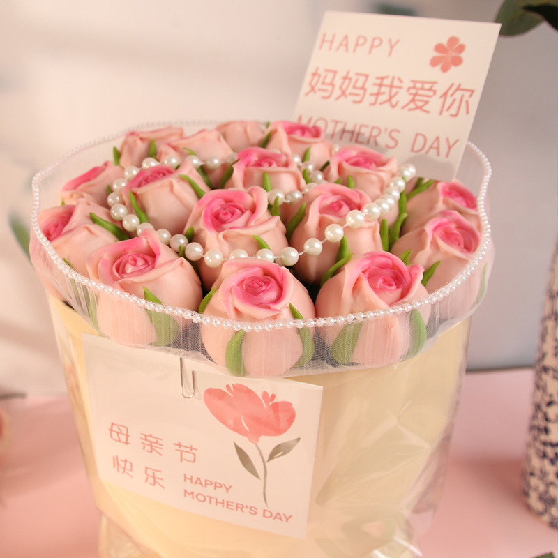 盖盖有口福玫瑰花馒头花样面食母亲节女神生日礼物山东花馍馍礼盒