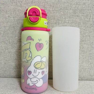 杯套优仅650ml硅胶杯套绿轻便透白防滑防摔便携隔热耐磨损简约