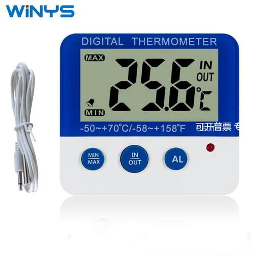WINYS C601家用室内外温度计 家居冰箱宠物电子温度计 霜冻报警