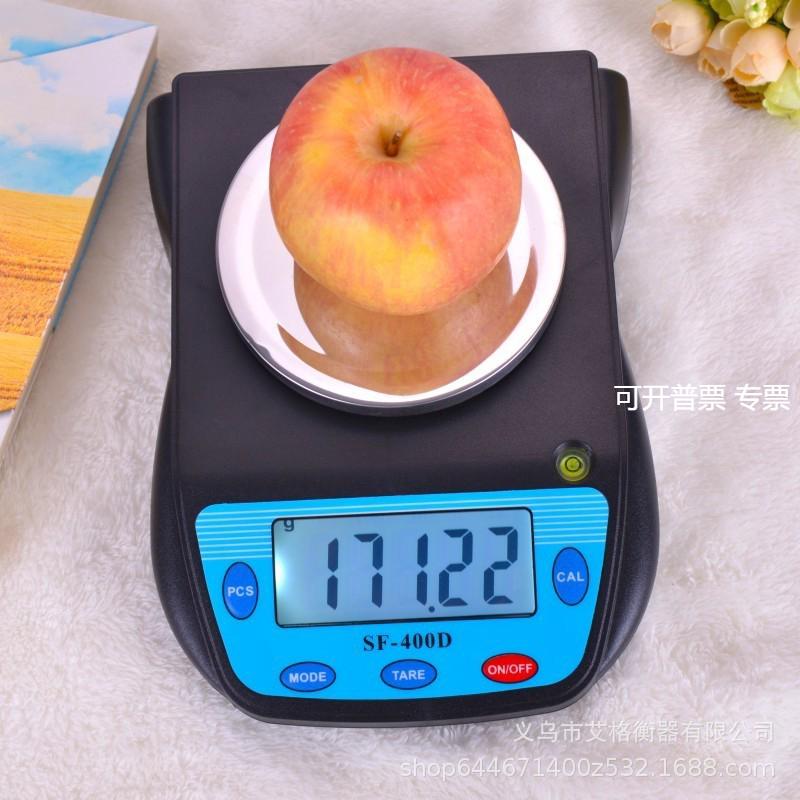 电子厨房秤SF400D烘焙秤不锈钢电子秤600g/0.01 家用食物秤电子称