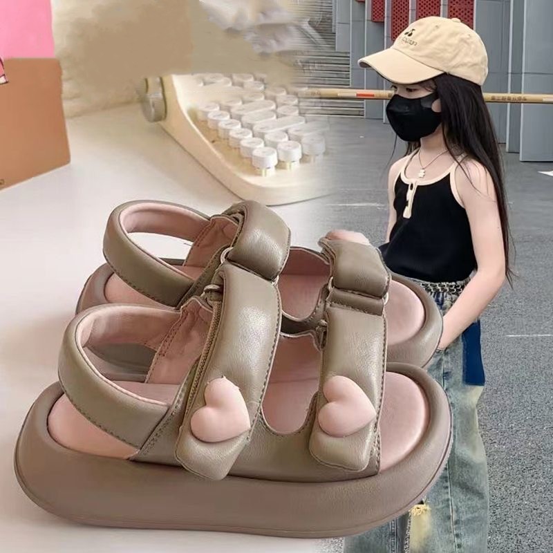公主凉鞋女款2025新款儿童外穿软底不累脚夏款女孩夏季女童透厂家