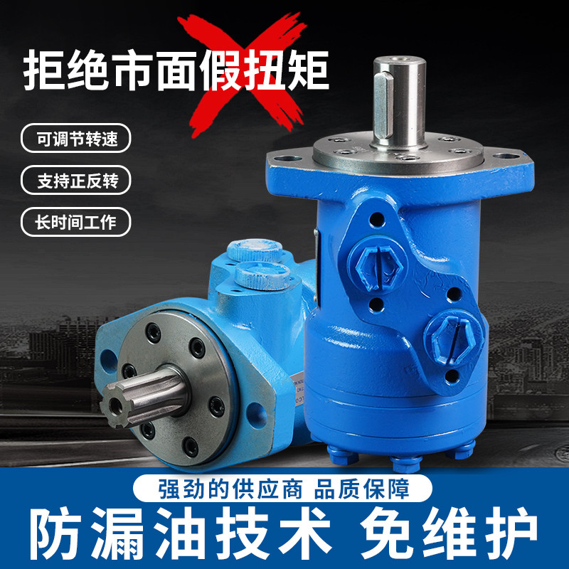 液压油马达BM1-80/100/160/200液压摆线马达两孔/四孔安装大扭矩