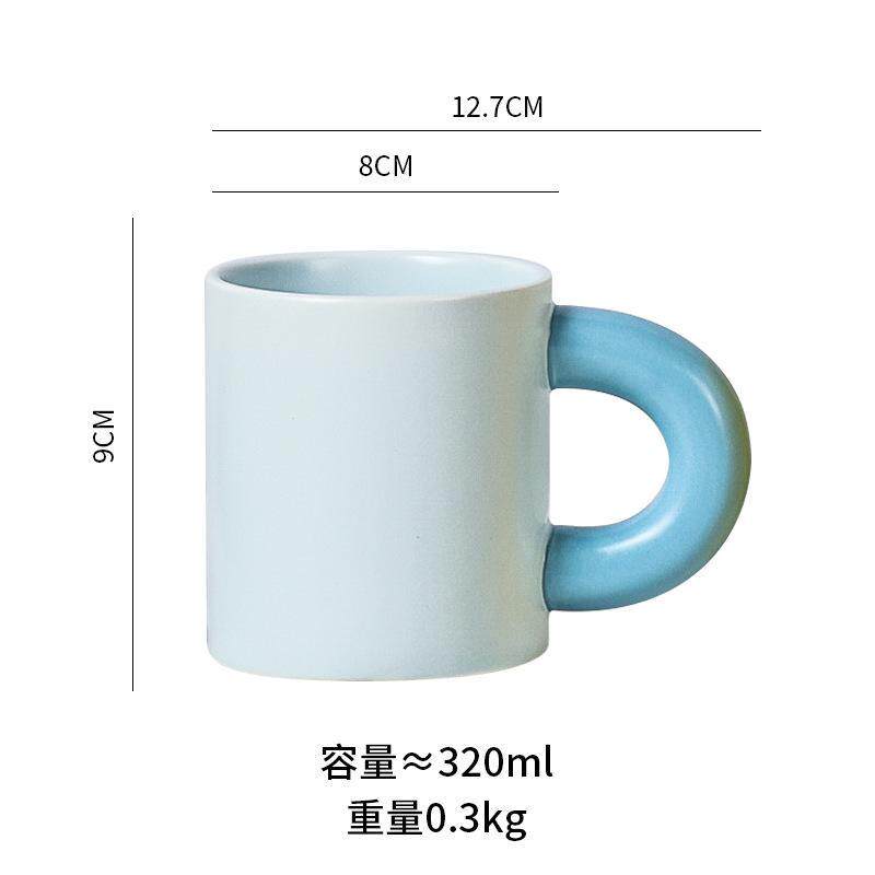 马克杯子ins风简约小众高颜值水杯女生办公室牛奶早餐咖厂家