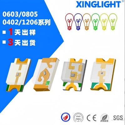 翠绿正贴发光0603LED灯珠 XL-1608UGC-04 XINGLIGHT(成兴光)100只