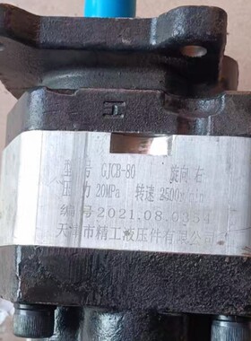 天津市精工液压件有限公司 GJCB-80 液压油泵齿轮泵全新