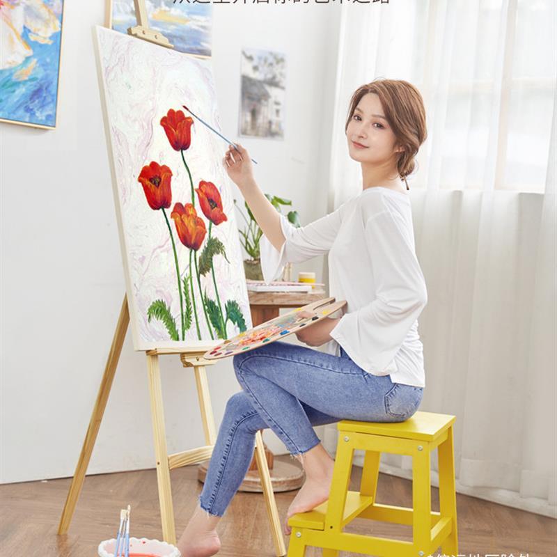 1.5-1.75画板画板画架套装4k木制素描写生折叠画画支架式油画厂家