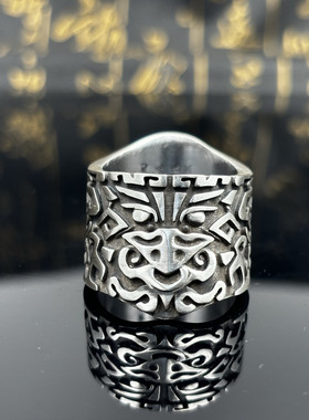 纯银扳指九州天驱指环订做银戒指指环扳指铁甲依然在纪念版银饰