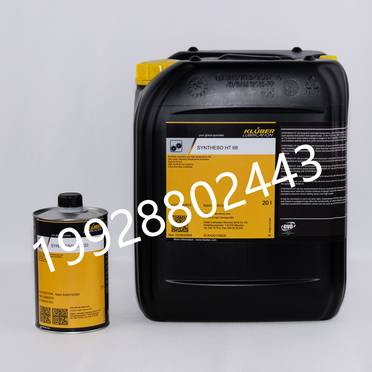 KLUBER SYNTHESO HT68 100 150 220 320 460 680 1000 1500齿轮油