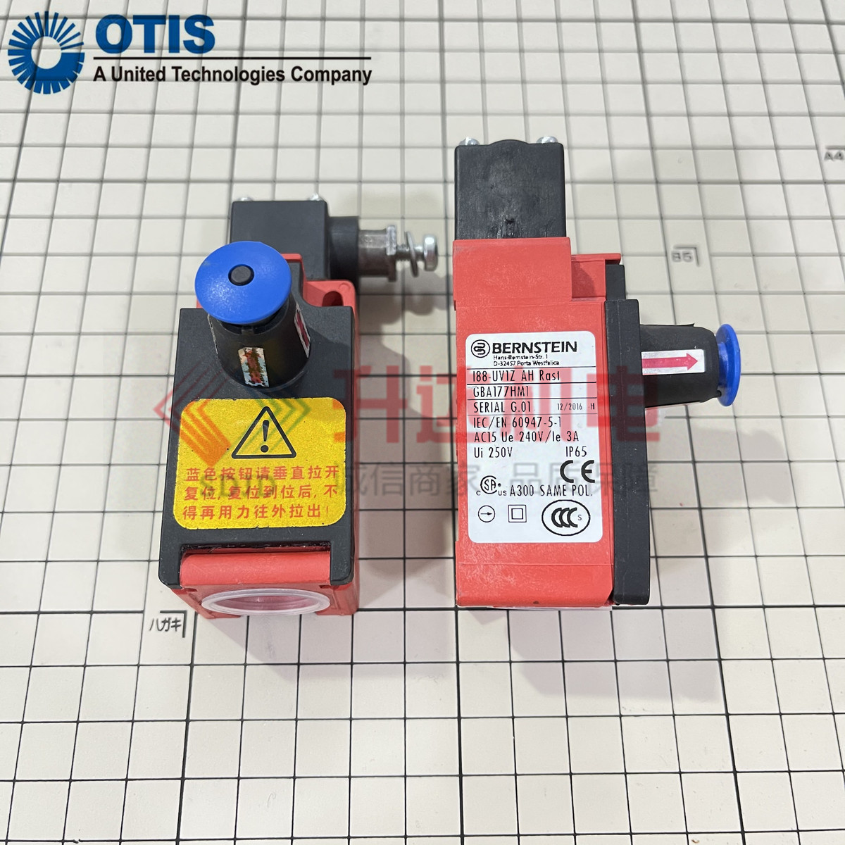 奥的斯扶梯安全开关GBA177HM1行程开关 原装进口电梯开关