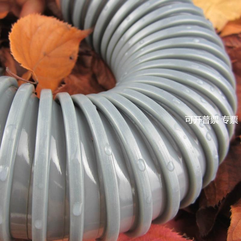 PVC方筋灰骨喉塑筋增强螺旋缠绕软管 国产PD方筋管吸尘管32-250mm