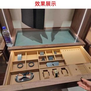 饰帘 沐家高定抽屉风琴帘中岛台轨道遮挡帘防尘遮光帘不见轨道装