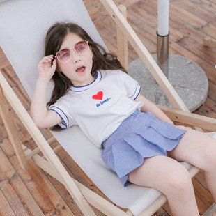 夏季套装2025新款超火好看儿童夏日绝美小出游清纯系